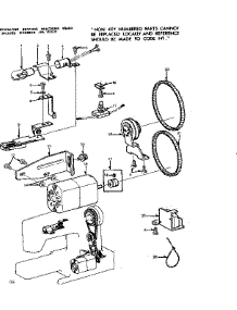 Motor Assembly parts for Kenmore Mechanical Sewing Machine 158.12110 (15812110, 158 12110) from AppliancePartsPros.com