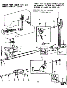 Feed Assembly parts for Kenmore Sewing Machine 158.12111 (15812111, 158 12111) from AppliancePartsPros.com
