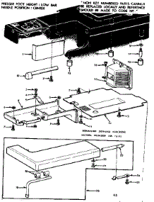 Work Table parts for Kenmore Sewing Machine 158.12111 (15812111, 158 12111) from AppliancePartsPros.com