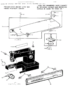 Base Assembly parts for Kenmore Sewing Machine 158.12112 (15812112, 158 12112) from AppliancePartsPros.com