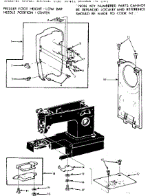 Face Covers parts for Kenmore Sewing Machine 158.12112 (15812112, 158 12112) from AppliancePartsPros.com