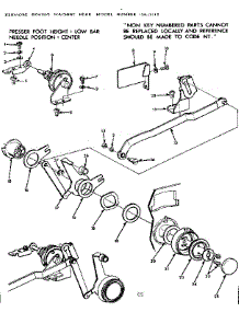 Zigzag Guide Bar Assembly parts for Kenmore Sewing Machine 158.12112 (15812112, 158 12112) from AppliancePartsPros.com