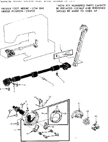 Shuttle Assembly parts for Kenmore Sewing Machine 158.12112 (15812112, 158 12112) from AppliancePartsPros.com