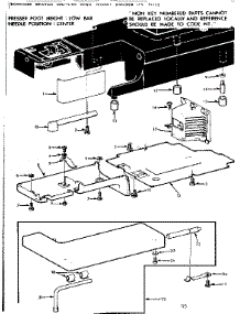 Work Table parts for Kenmore Sewing Machine 158.12112 (15812112, 158 12112) from AppliancePartsPros.com