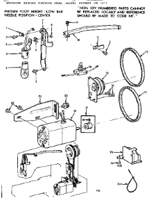 Motor Assembly parts for Kenmore Sewing Machine 158.12112 (15812112, 158 12112) from AppliancePartsPros.com