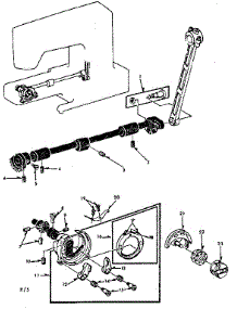 Shuttle Assembly parts for Kenmore Sewing Machine 158.12120 (15812120, 158 12120) from AppliancePartsPros.com