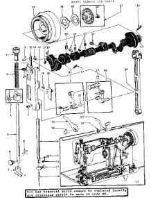 Presser Bar Assembly parts for Kenmore Mechanical Sewing Machine 158.12270 (15812270, 158 12270) from AppliancePartsPros.com