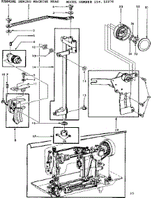 Zigzag Cam Assembly parts for Kenmore Mechanical Sewing Machine 158.12270 (15812270, 158 12270) from AppliancePartsPros.com