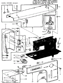 Base Assembly parts for Kenmore Mechanical Sewing Machine 158.12271 (15812271, 158 12271) from AppliancePartsPros.com
