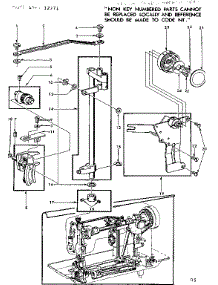 Zigzag Guide Assembly parts for Kenmore Mechanical Sewing Machine 158.12271 (15812271, 158 12271) from AppliancePartsPros.com
