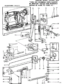 Feed Regulator Assembly parts for Kenmore Mechanical Sewing Machine 158.12271 (15812271, 158 12271) from AppliancePartsPros.com