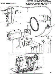 Motor Assembly parts for Kenmore Mechanical Sewing Machine 158.12271 (15812271, 158 12271) from AppliancePartsPros.com