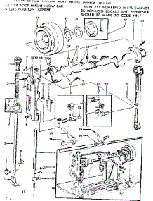 Presser Bar Assembly parts for Kenmore Sewing Machine 158.12272 (15812272, 158 12272) from AppliancePartsPros.com