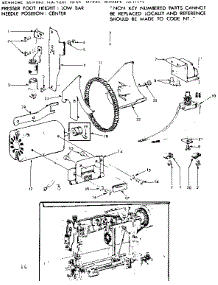 Motor Assembly parts for Kenmore Sewing Machine 158.12272 (15812272, 158 12272) from AppliancePartsPros.com