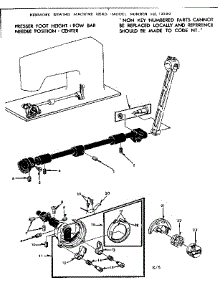 Shuttle Assembly parts for Kenmore Sewing Machine 158.12290 (15812290, 158 12290) from AppliancePartsPros.com