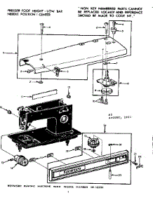 Base Assembly parts for Kenmore Mechanical Sewing Machine 158.12291 (15812291, 158 12291) from AppliancePartsPros.com