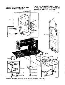 Face Covers parts for Kenmore Mechanical Sewing Machine 158.12291 (15812291, 158 12291) from AppliancePartsPros.com