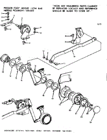 Zigzag Cam Assembly parts for Kenmore Mechanical Sewing Machine 158.12291 (15812291, 158 12291) from AppliancePartsPros.com