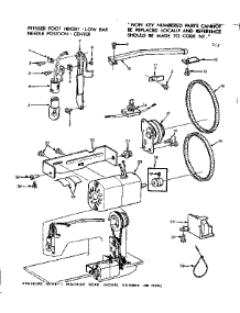 Motor Assembly parts for Kenmore Mechanical Sewing Machine 158.12291 (15812291, 158 12291) from AppliancePartsPros.com