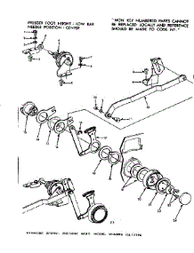 Zigzag Cam Assembly parts for Kenmore Mechanical Sewing Machine 158.12292 (15812292, 158 12292) from AppliancePartsPros.com
