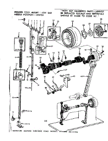 Presser Guide Assembly parts for Kenmore Mechanical Sewing Machine 158.12292 (15812292, 158 12292) from AppliancePartsPros.com