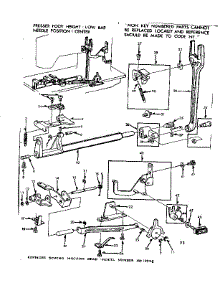 Feed Regulator Assembly parts for Kenmore Mechanical Sewing Machine 158.12292 (15812292, 158 12292) from AppliancePartsPros.com