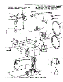 Motor Assembly parts for Kenmore Mechanical Sewing Machine 158.12292 (15812292, 158 12292) from AppliancePartsPros.com