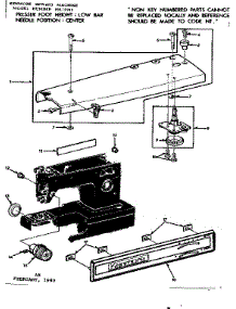Base Assembly parts for Kenmore Sewing Machine 158.12312 (15812312, 158 12312) from AppliancePartsPros.com