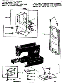 Face Covers parts for Kenmore Sewing Machine 158.12312 (15812312, 158 12312) from AppliancePartsPros.com