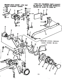 Zigzag Guide Assembly parts for Kenmore Sewing Machine 158.12312 (15812312, 158 12312) from AppliancePartsPros.com