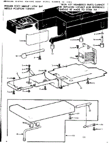 Shuttle Cover And Work Table parts for Kenmore Sewing Machine 158.12313 (15812313, 158 12313) from AppliancePartsPros.com