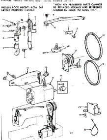 Motor Assembly parts for Kenmore Sewing Machine 158.12313 (15812313, 158 12313) from AppliancePartsPros.com