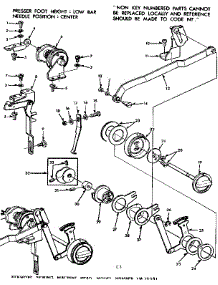 Zigzag Guide Assemlby parts for Kenmore Mechanical Sewing Machine 158.12391 (15812391, 158 12391) from AppliancePartsPros.com