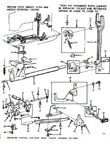 Feed Regulator Assembly parts for Kenmore Mechanical Sewing Machine 158.12391 (15812391, 158 12391) from AppliancePartsPros.com