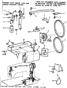 Motor Assembly parts for Kenmore Mechanical Sewing Machine 158.12391 (15812391, 158 12391) from AppliancePartsPros.com