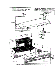 Base Assembly parts for Kenmore Sewing Machine 158.12392 (15812392, 158 12392) from AppliancePartsPros.com