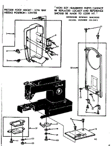 Needle Plate parts for Kenmore Sewing Machine 158.12410 (15812410, 158 12410) from AppliancePartsPros.com