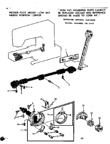 Shuttle Assembly parts for Kenmore Sewing Machine 158.12410 (15812410, 158 12410) from AppliancePartsPros.com