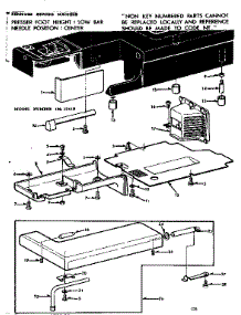 Shuttle Cover And Work Table parts for Kenmore Sewing Machine 158.12410 (15812410, 158 12410) from AppliancePartsPros.com