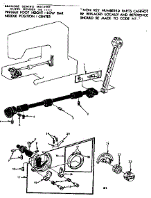 Shuttle Assembly parts for Kenmore Sewing Machine 158.12411 (15812411, 158 12411) from AppliancePartsPros.com