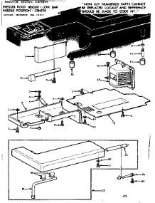 Shuttle Cover And Work Table parts for Kenmore Sewing Machine 158.12411 (15812411, 158 12411) from AppliancePartsPros.com