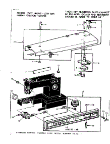 Base Assembly parts for Kenmore Sewing Machine 158.12412 (15812412, 158 12412) from AppliancePartsPros.com