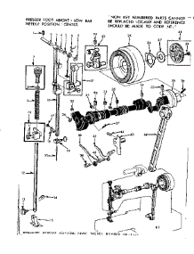 Presser Bar Assembly parts for Kenmore Sewing Machine 158.12412 (15812412, 158 12412) from AppliancePartsPros.com