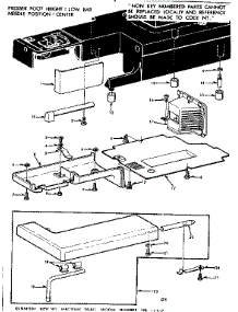 Shuttle Cover And Work Table parts for Kenmore Sewing Machine 158.12412 (15812412, 158 12412) from AppliancePartsPros.com