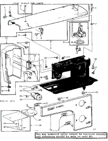 Base Assembly parts for Kenmore Mechanical Sewing Machine 158.12470 (15812470, 158 12470) from AppliancePartsPros.com