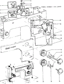 Stitch Regulator Assembly parts for Kenmore Mechanical Sewing Machine 158.12470 (15812470, 158 12470) from AppliancePartsPros.com