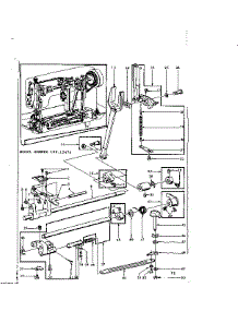 Feed Regulator Assembly parts for Kenmore Mechanical Sewing Machine 158.12470 (15812470, 158 12470) from AppliancePartsPros.com