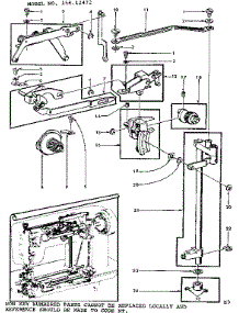 Geared Cam Assembly parts for Kenmore Sewing Machine 158.12472 (15812472, 158 12472) from AppliancePartsPros.com