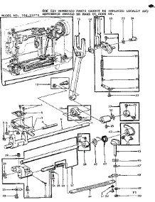 Feed Regulator Assembly parts for Kenmore Sewing Machine 158.12472 (15812472, 158 12472) from AppliancePartsPros.com