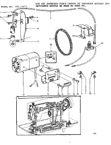 Motor Assembly parts for Kenmore Sewing Machine 158.12472 (15812472, 158 12472) from AppliancePartsPros.com